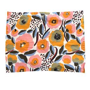 Marimekko Rosarium Floral Cotton Percale Pillow Sham Standard Size Bedding